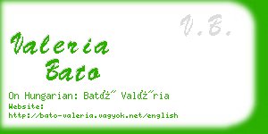 valeria bato business card